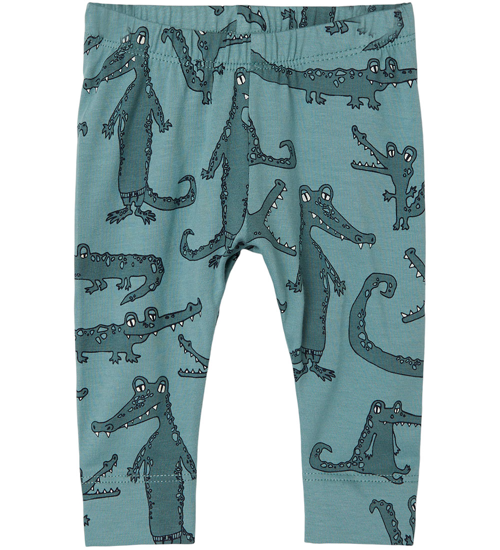 Name It Leggings - NbmLassir - Trellis w. Crocodiles