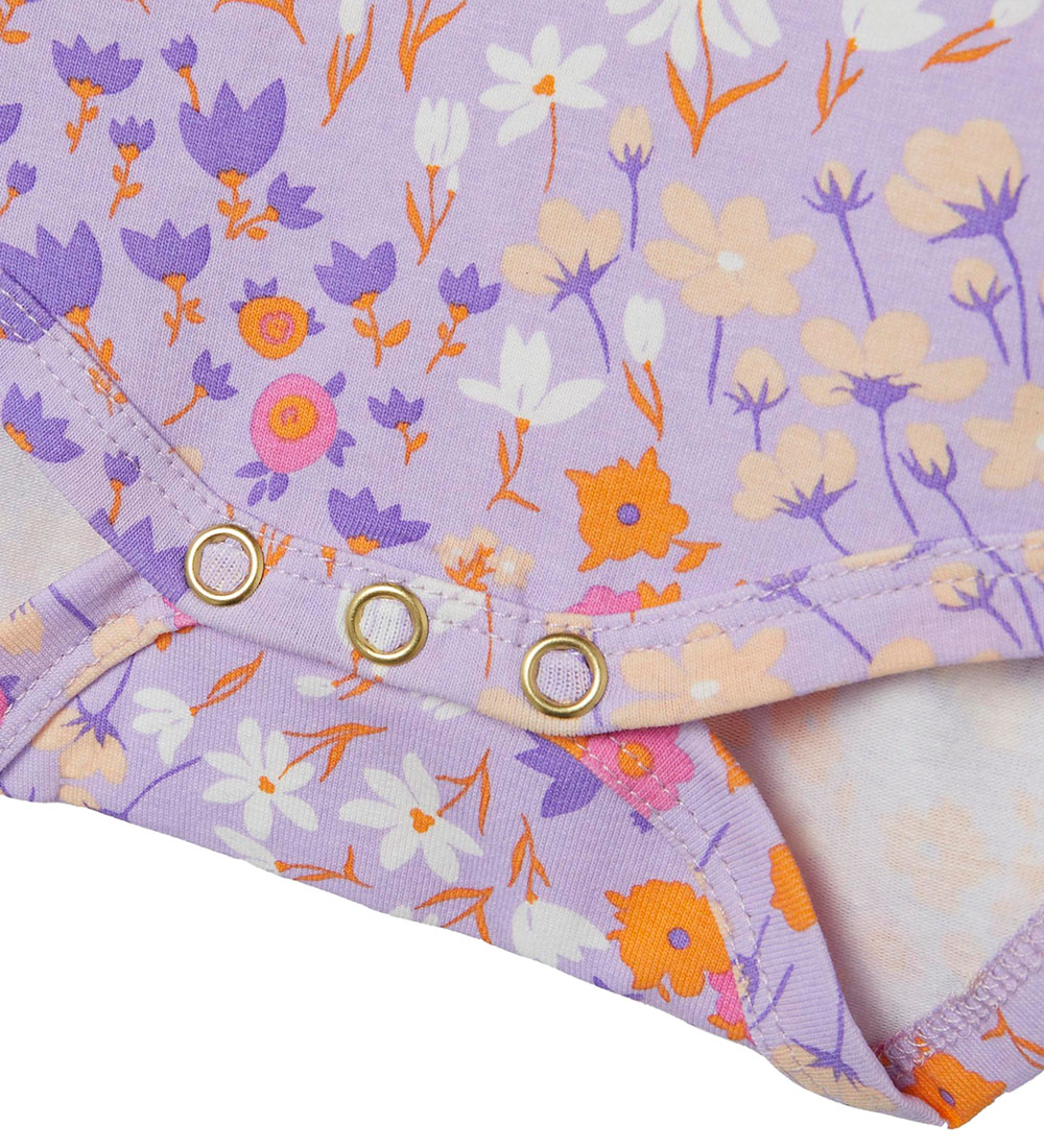 Body m/l Name It - Thon Nbf - Lilac Breeze av. Fleurs