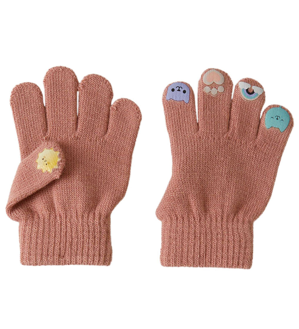 Name It Handschoenen - Gebreid - NmfJanice Gabby - Ash Rose