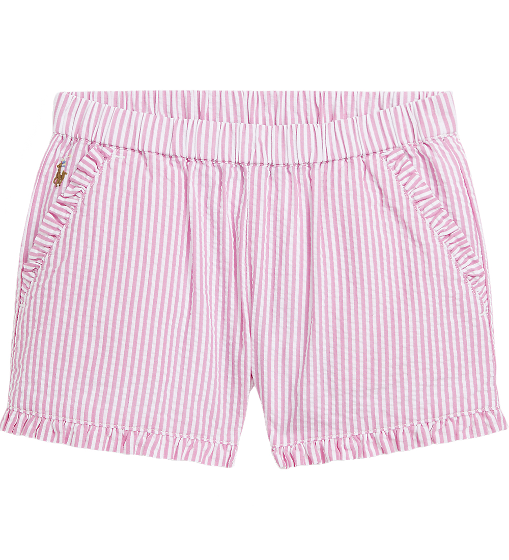 Shorts Polo Ralph Lauren - Rose/Blanc à Rayures