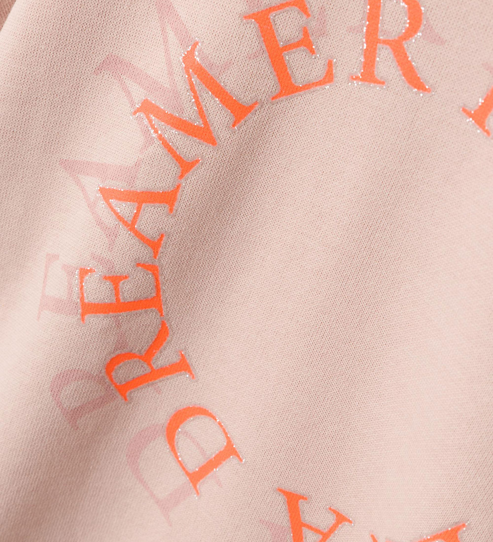 Name It Sweatshirt - NkfTaround - Sepia Rose m. Glitzer