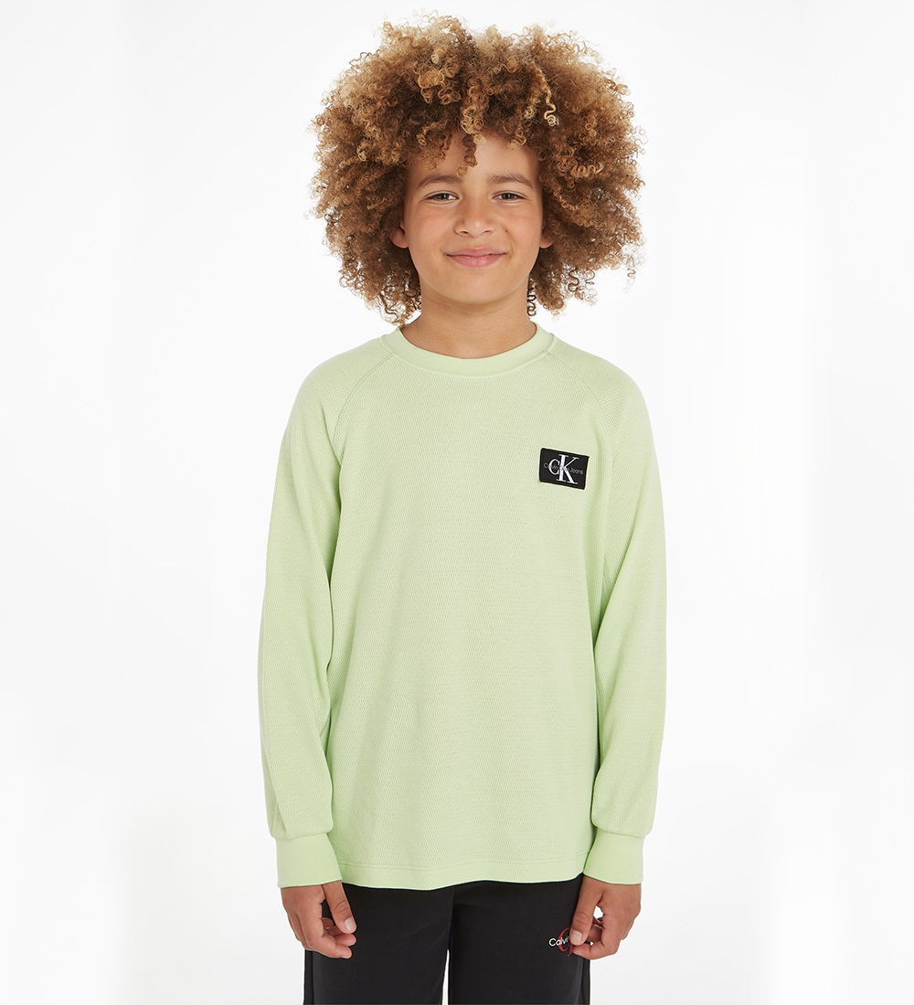 Calvin Klein Blouse - Modern Waffle Badge - Exotic Mint
