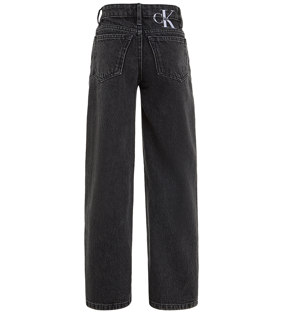 Calvin Klein Jeans - Sir Wide Leg - Optic Washed Black