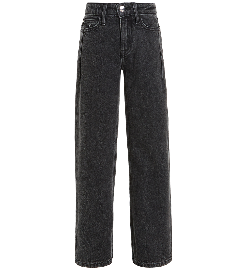 Calvin Klein Jeans - Sir Wide Leg - Optic Washed Black