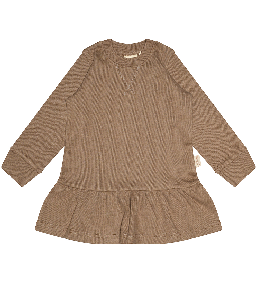 Petit Piao Dress - Waffle - Walnut Brown