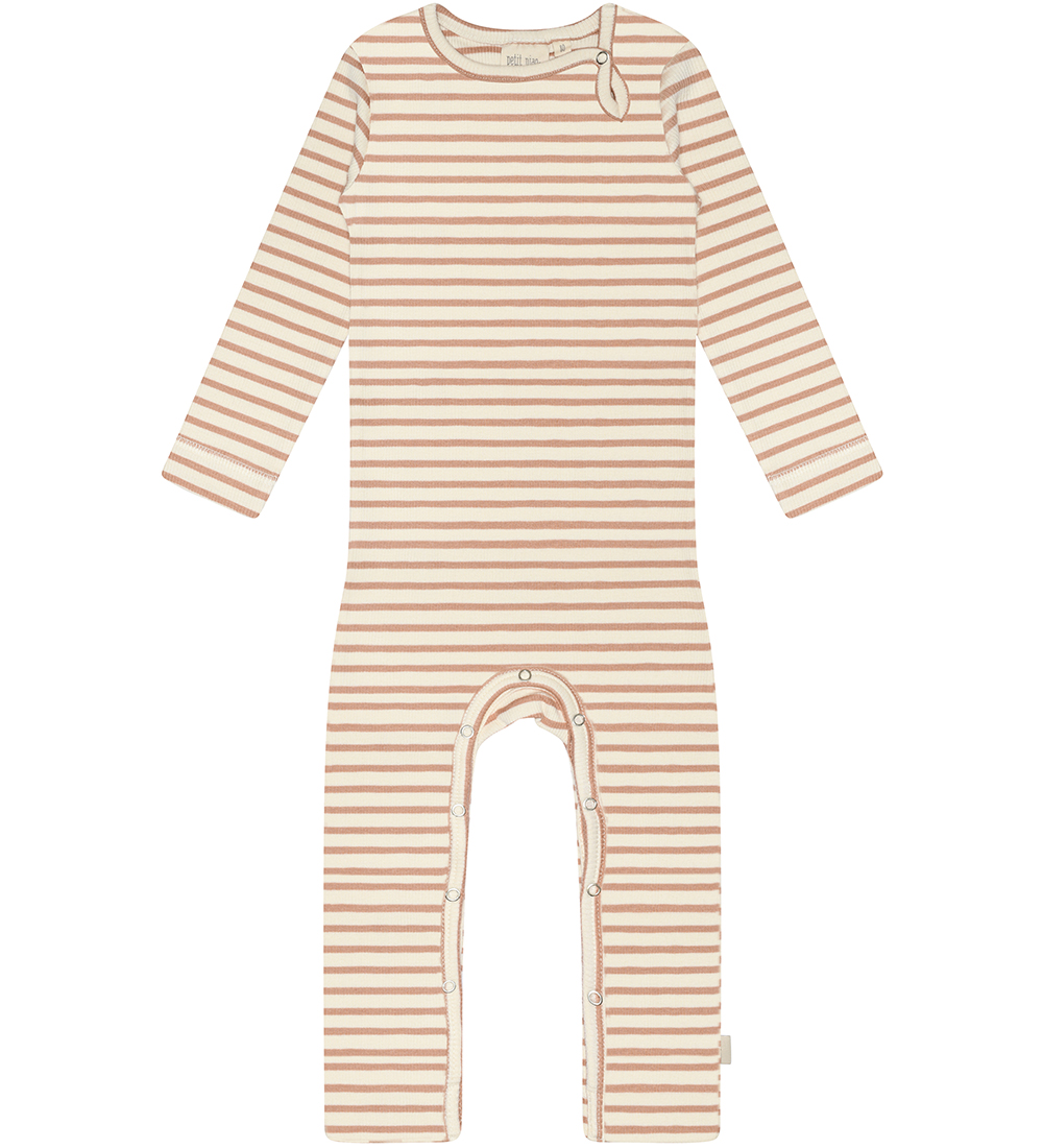 Petit Piao Jumpsuit - Modal - Cafe Rose/Off White