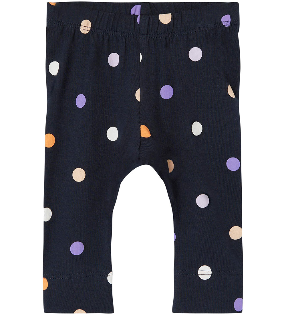 Name It Body set l/s - NbfTunna - Dark Sapphire w. Dots