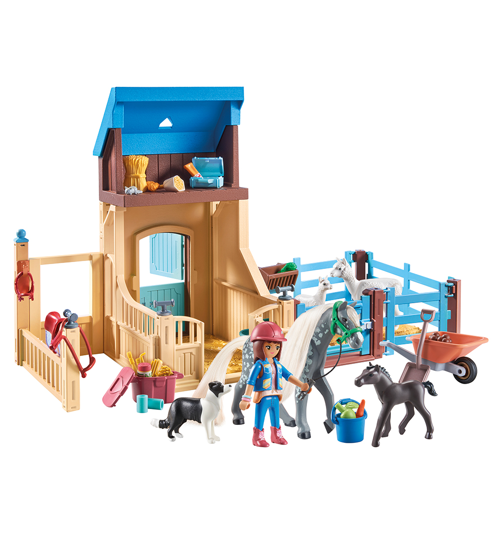 Playmobil Horses Of Waterfall - Amelia & Whisper w. Horse box -