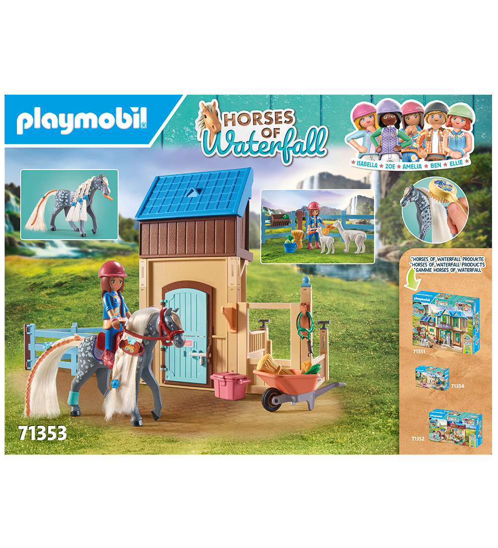 Playmobil Horses Of Waterfall - Amelia & Whisper w. Horse box -
