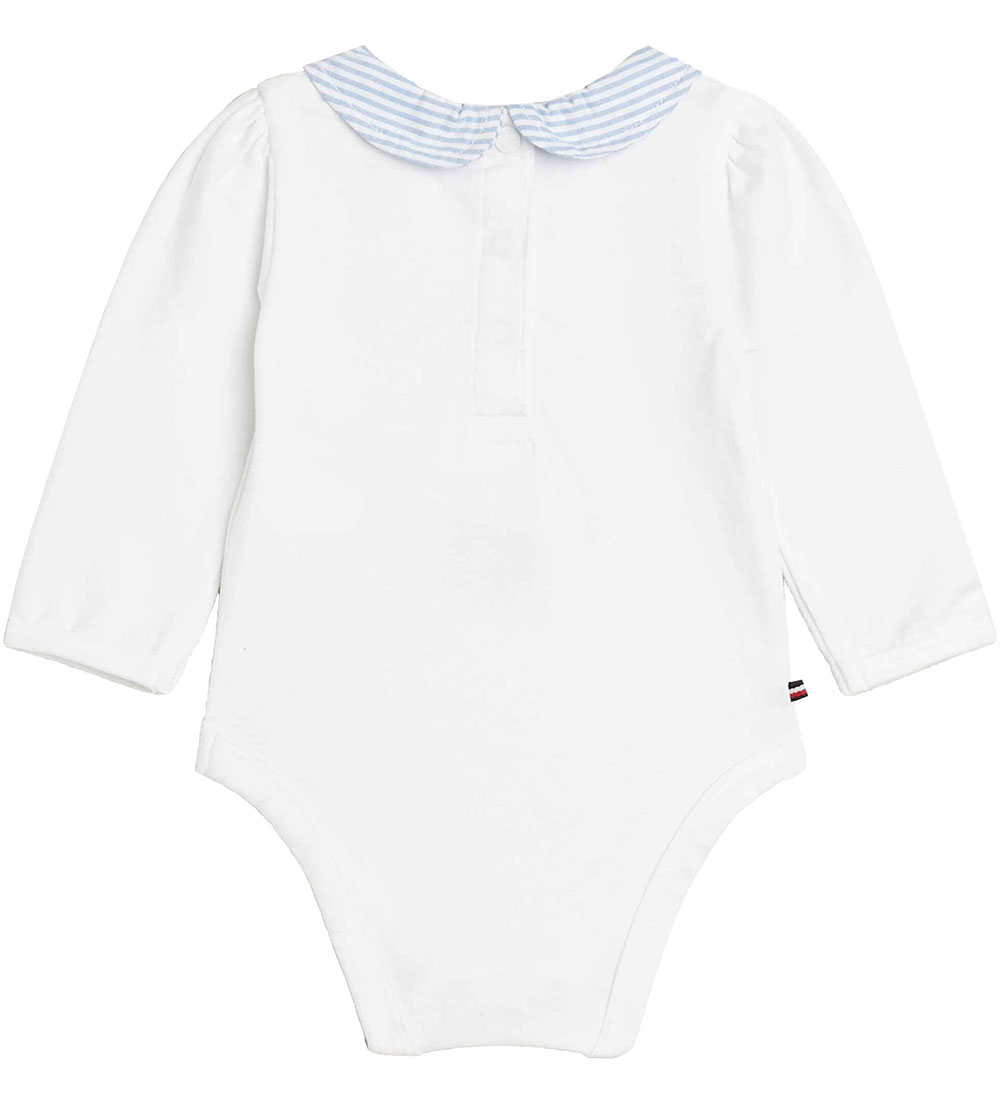 Tommy Hilfiger Cadeautas - Romper l/s - White Basis/Blue Stripe