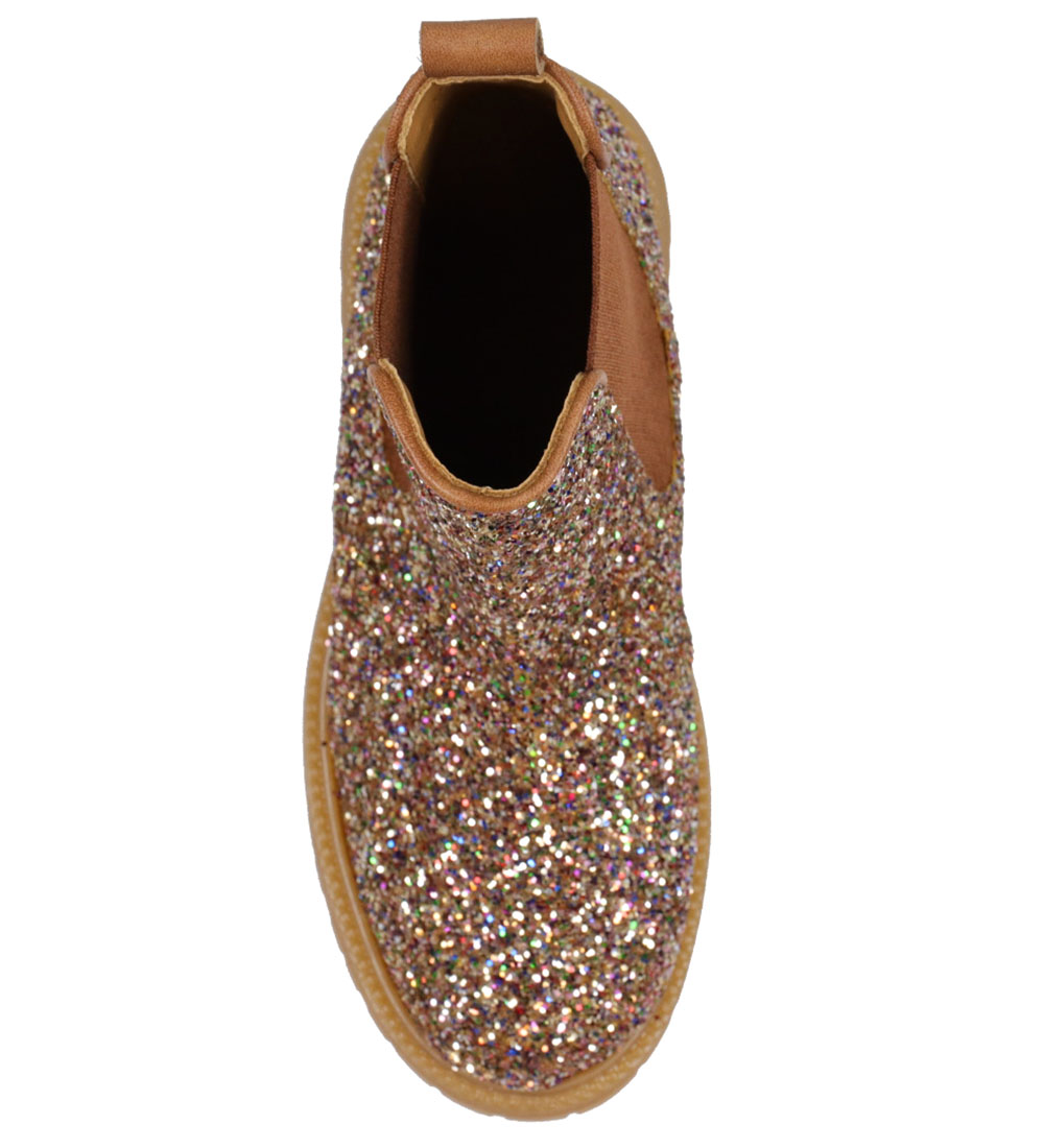 Angulus Boots - Chelsea - Multi Glitter/Tan/Cognac