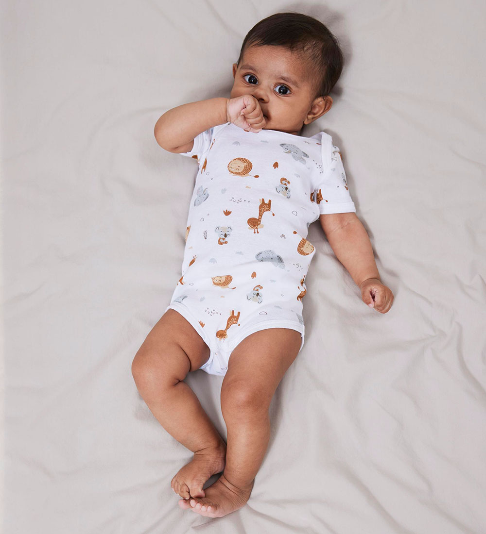 Name It Bodysuit s/s - Noos - NbnBody - 2-Pack - Bright White