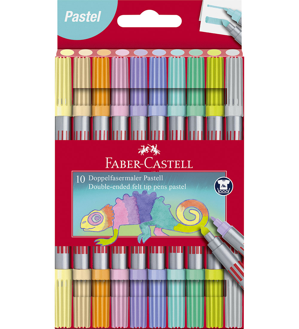 Faber-Castell Markers - Dubbel Dik/dun - 10 stk - Pastel