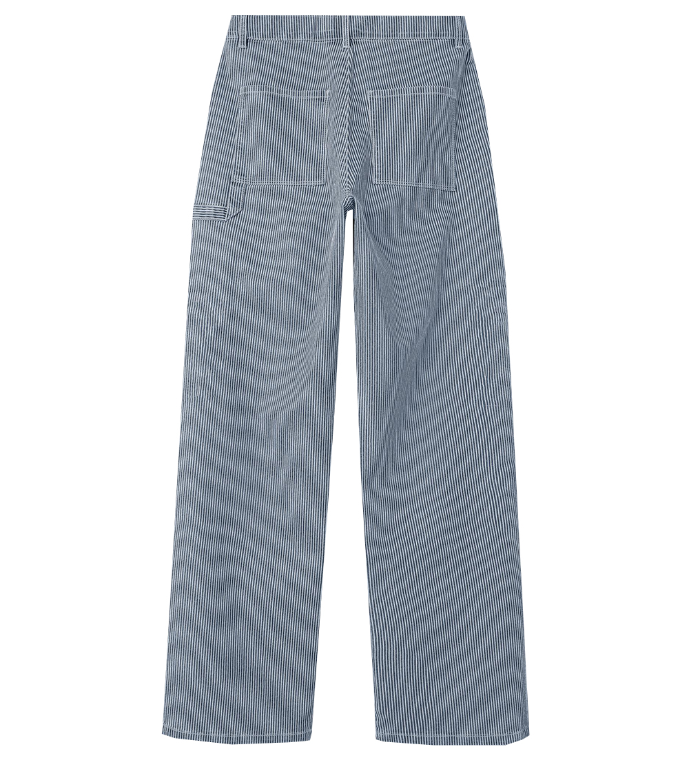 LMTD Bukser - NlfRicte - Dress Blue m. Striper