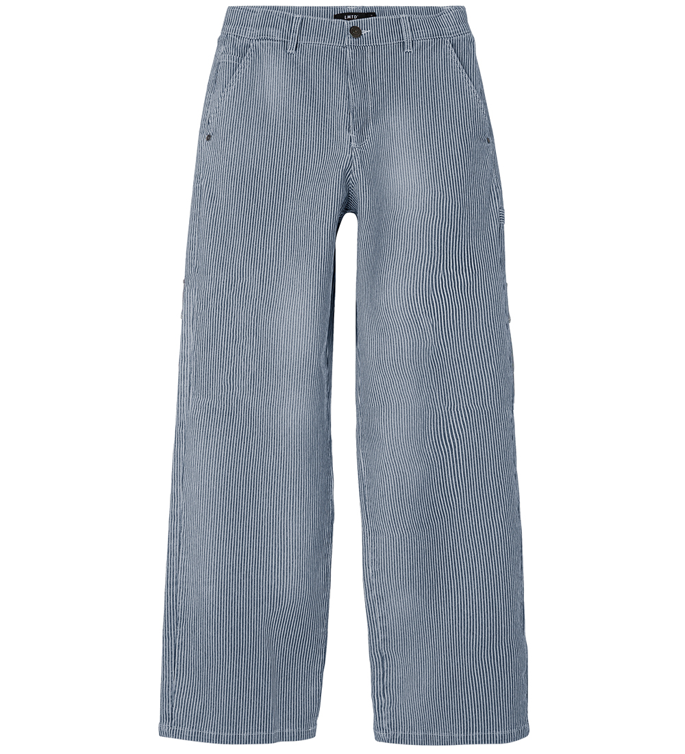 LMTD Bukser - NlfRicte - Dress Blue m. Striper