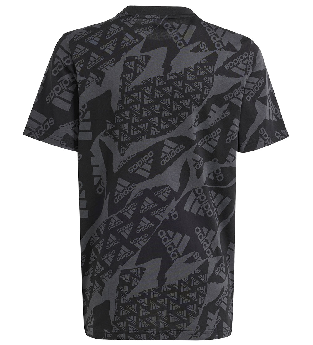 adidas Performance T-Shirt - J Camlog T - Schwarz/Grau