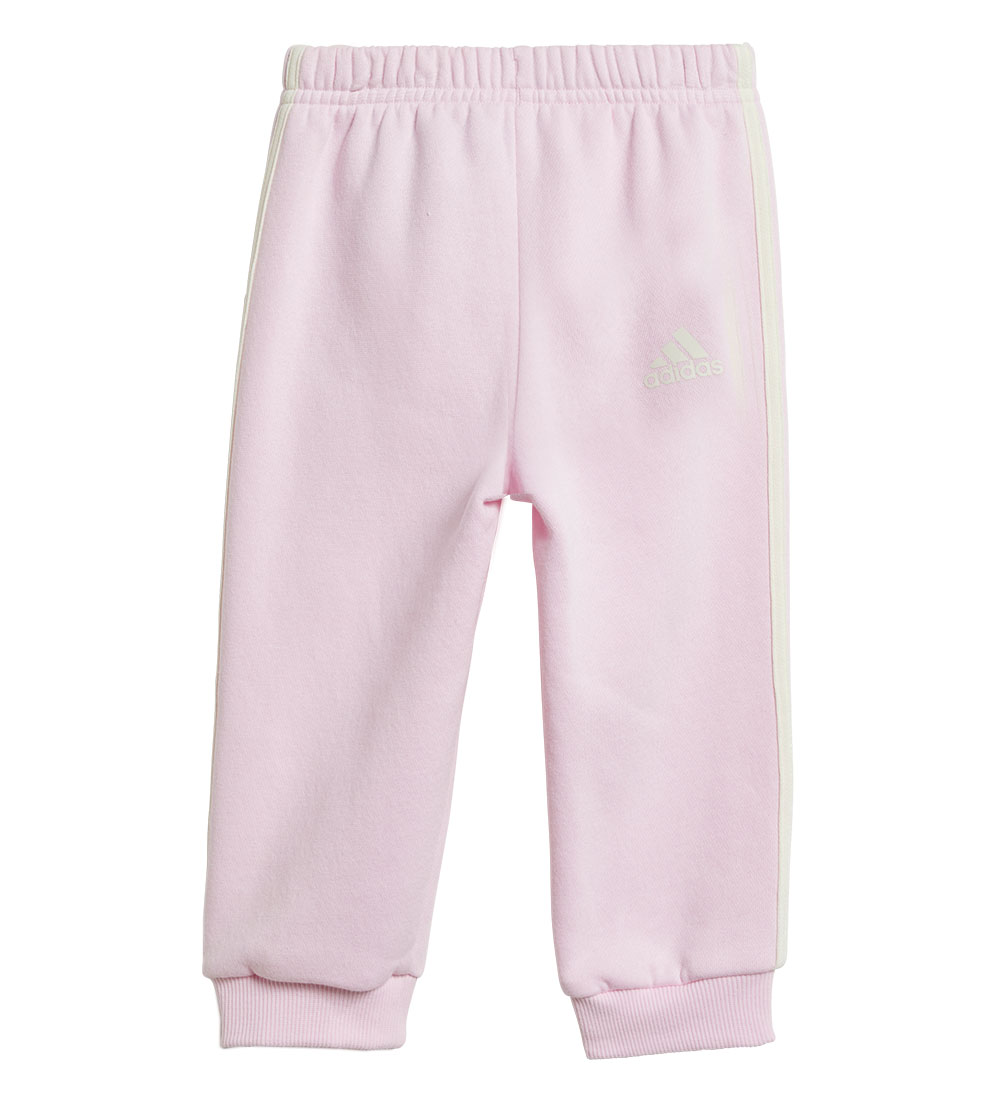 adidas Performance Sweatset - I 3S FZ FL Jog - Weiß/Rosa