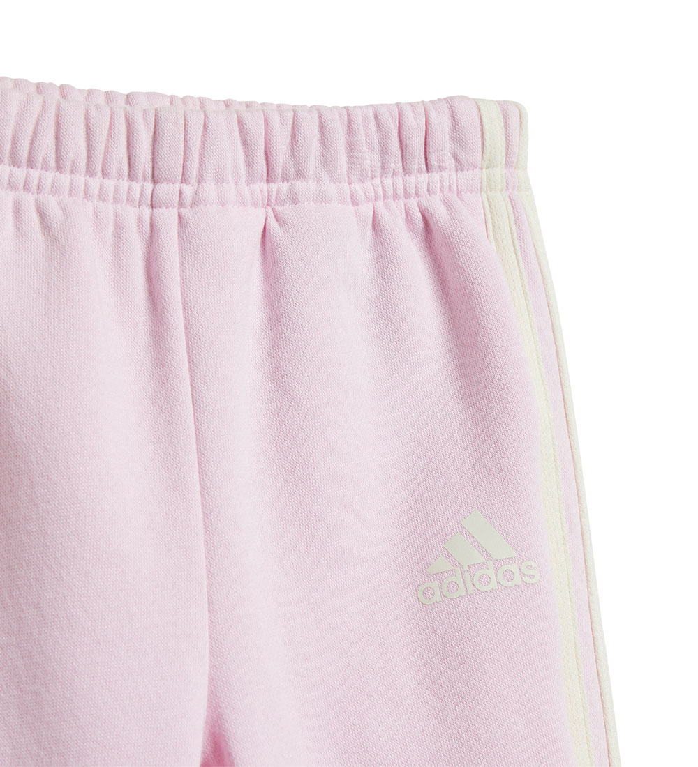 adidas Performance Sweatset - I 3S FZ FL Jog - Weiß/Rosa