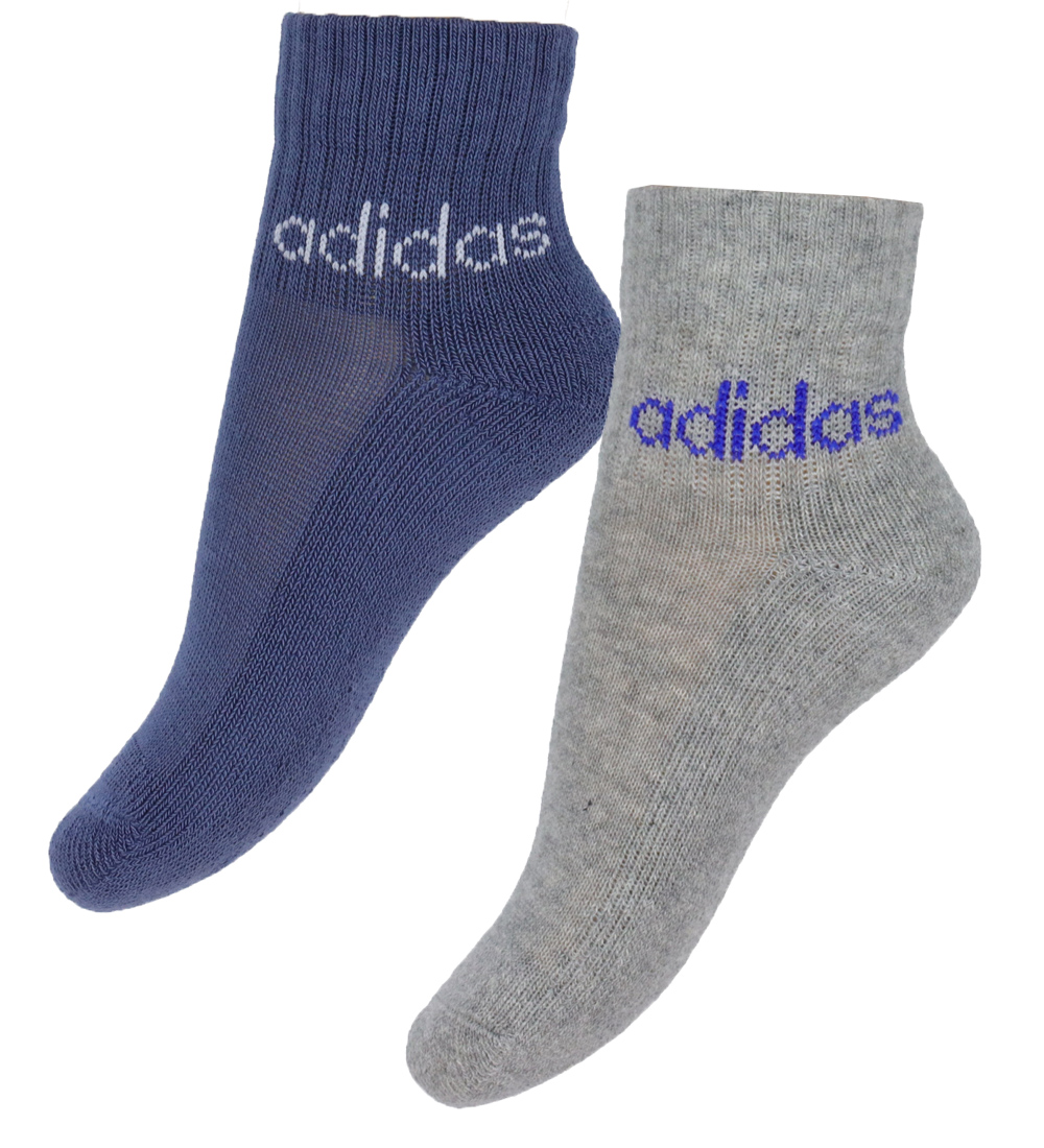 adidas Performance Strumpor - 5-pack - Kids Lin Ank - Blå/Grå/Hv