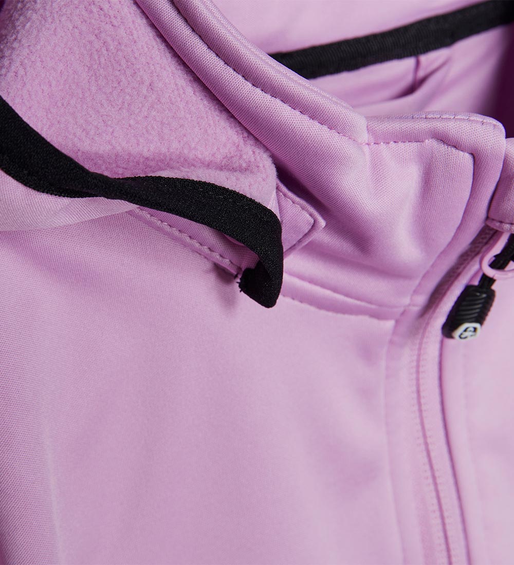 Color Kids Softshell Jacket w. Fleece - Violet Tulle