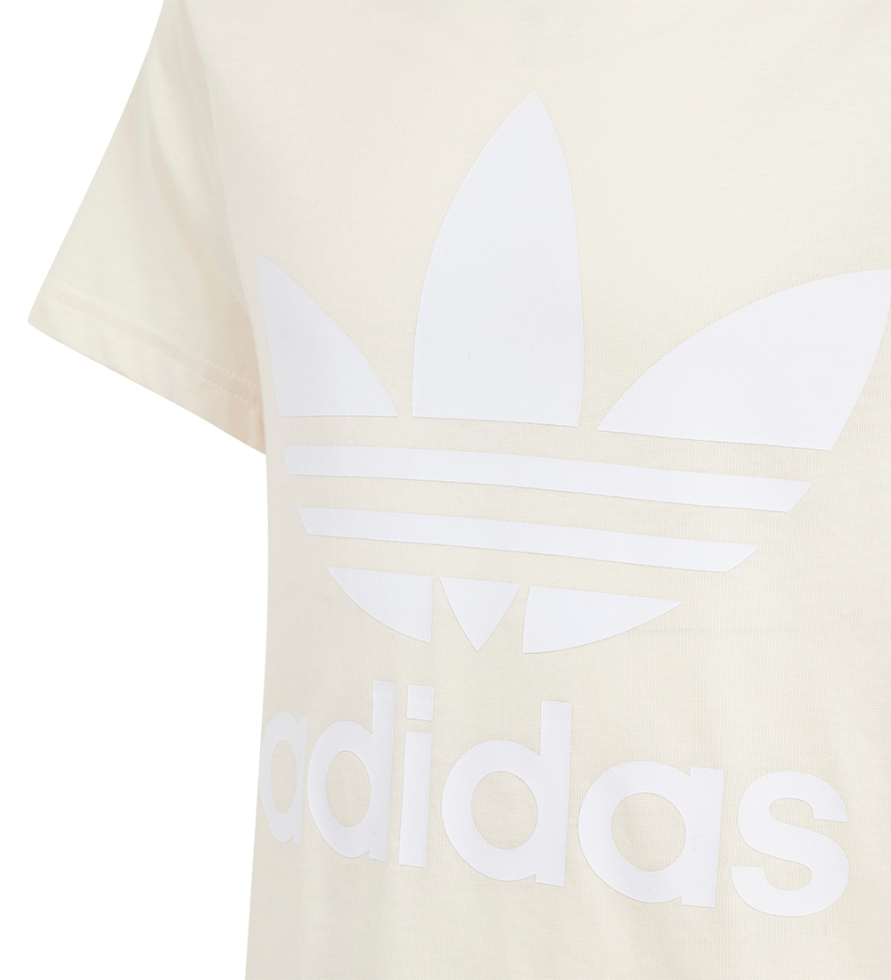 adidas Originals T-shirt - Trefoil Tee - Cream