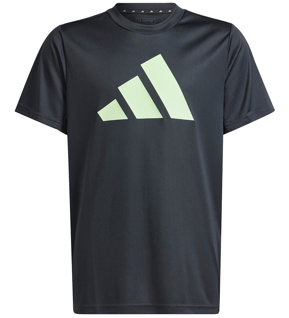 adidas Performance T-paita - U TR-ES Logo T - Musta/Vihreä