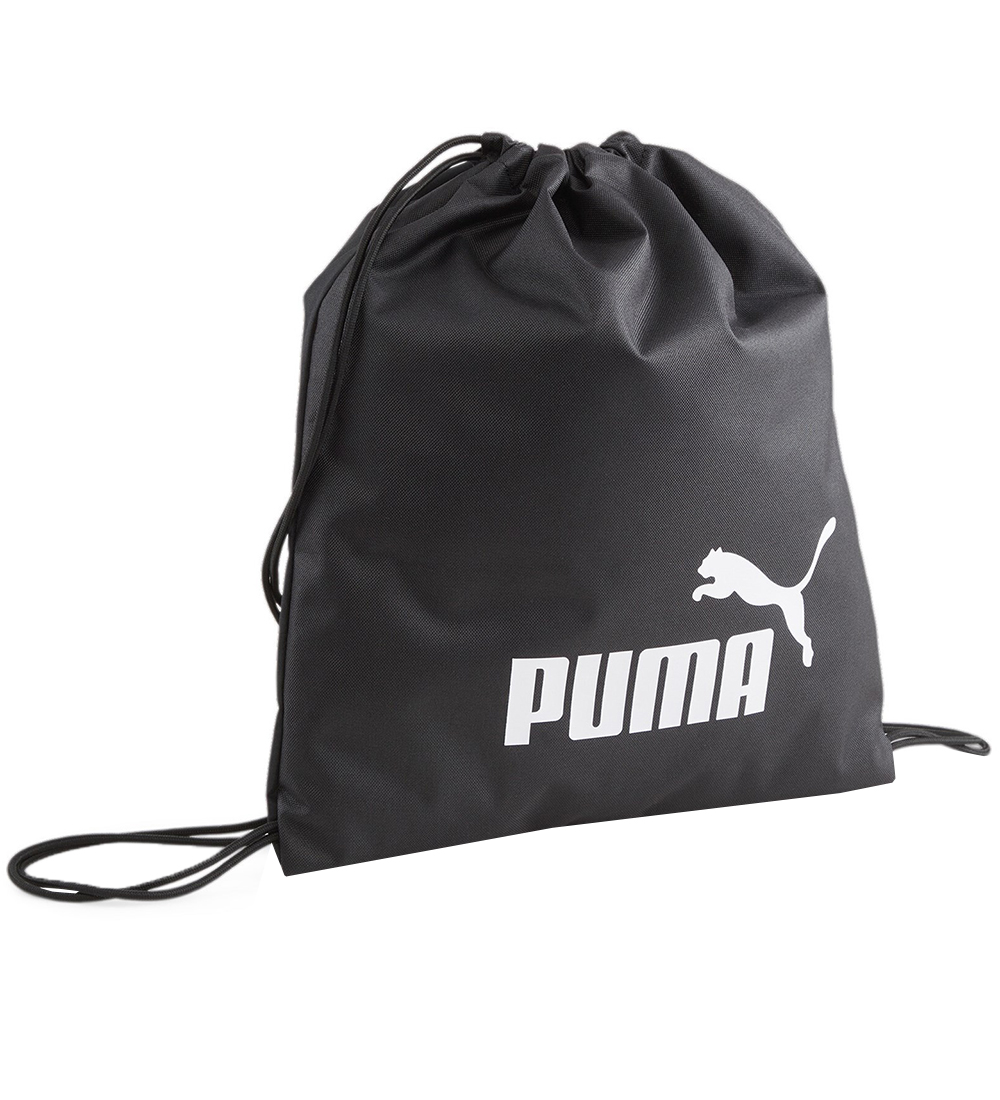 Puma Turnbeutel - Puma Phase - Schwarz m. Print