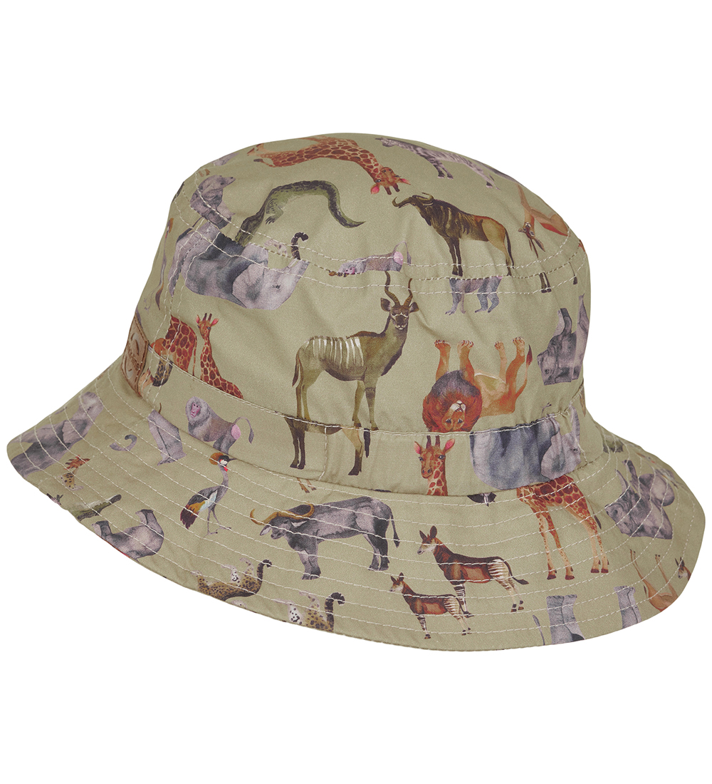 Mikk-Line Bucket Hat - Olive Gray w. Savannah