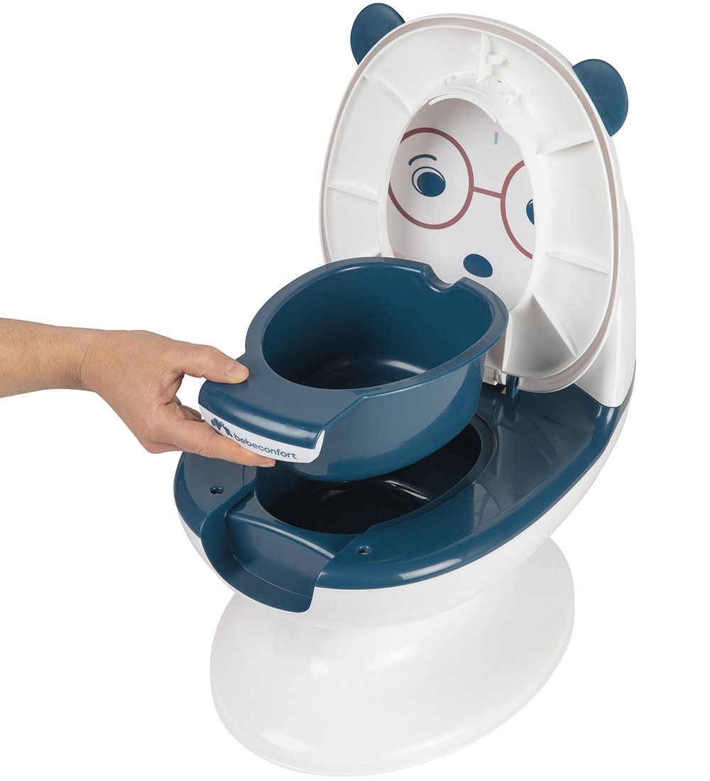 Bebeconfort Toilet - Mini - Wit/Blauw m. Beer