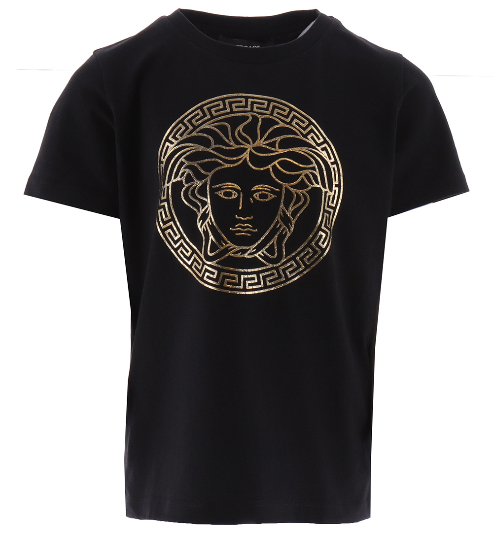 Versace T-shirt - Black/Gold w. Logo