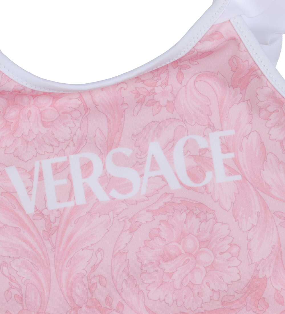 Versace Badeanzug - Rosa/Weiß m. Print