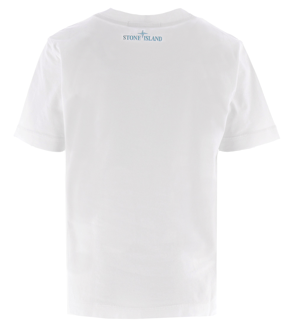 Stone Island T-shirt - White w. Green