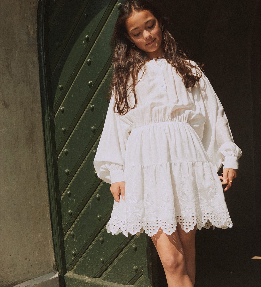 Designers Remix Kleid - Vera Strickerei Short - Cream