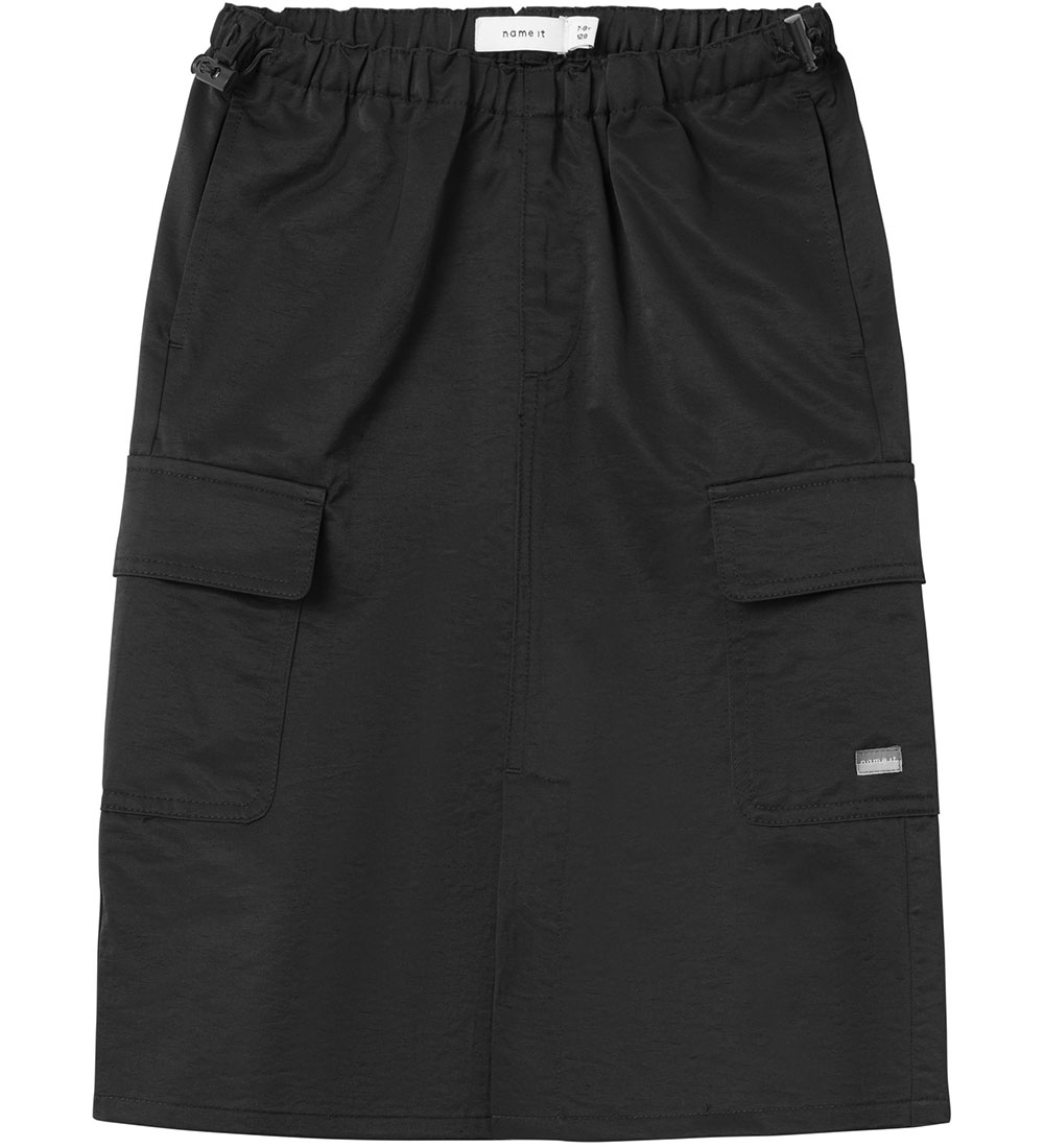 Name It Skirt - NkfBine Midi Twill - Black