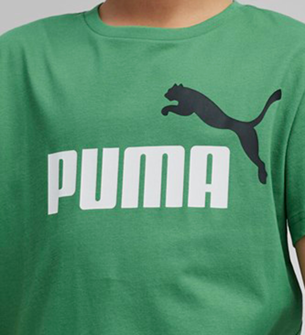 Puma T-Shirt - Ess+ Logo Tee B - Green