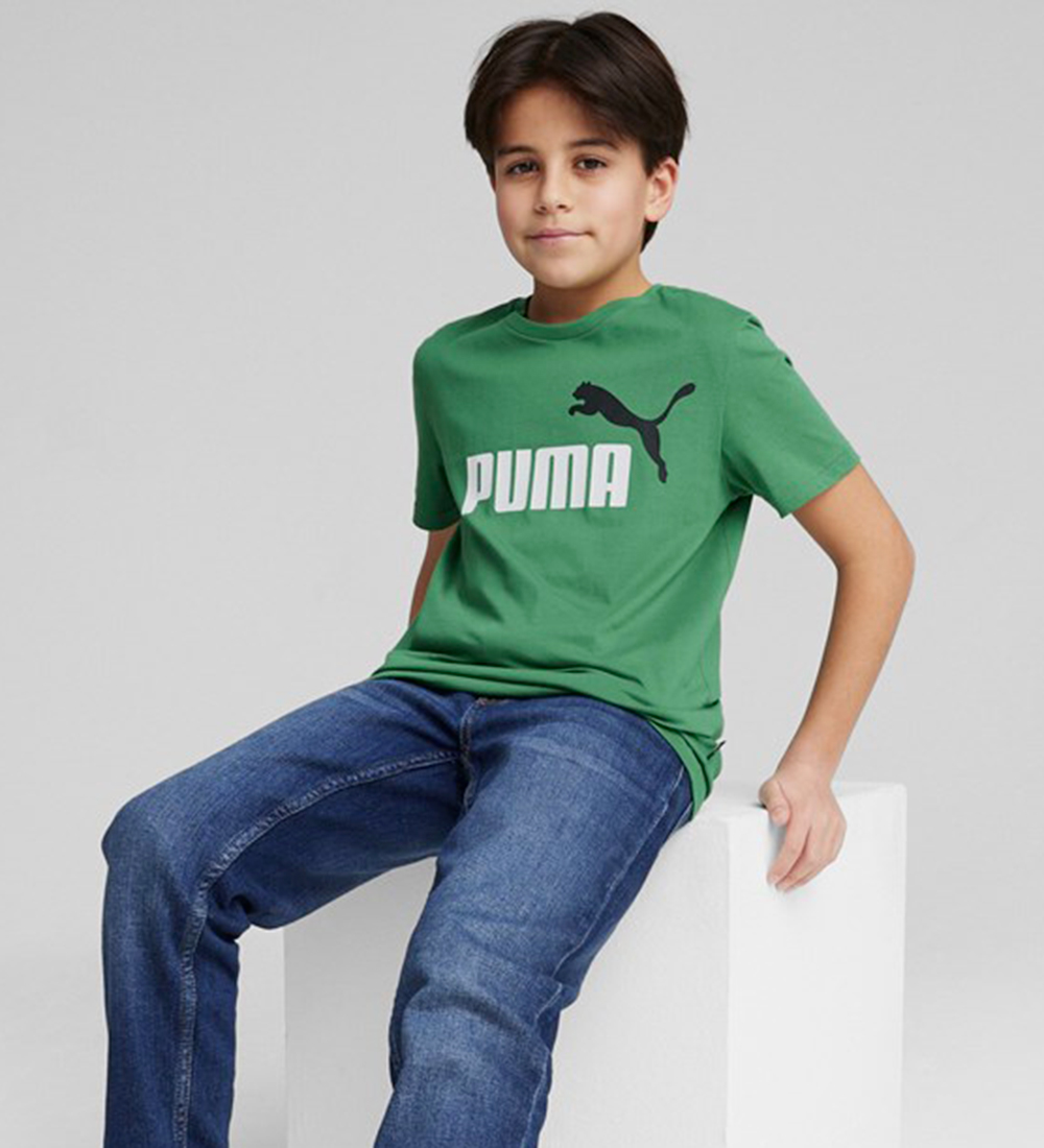 Puma T-Shirt - Ess+ Logo Tee B - Green