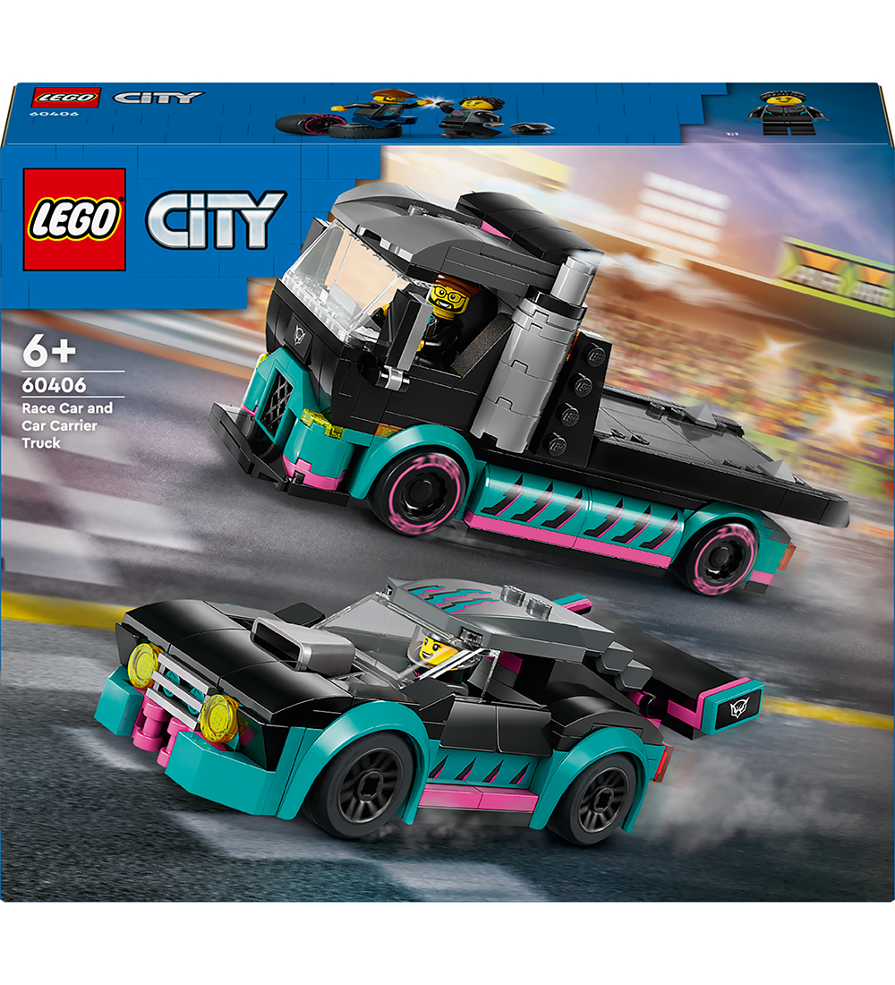 LEGO City - La voiture de course et le camion de transport de v