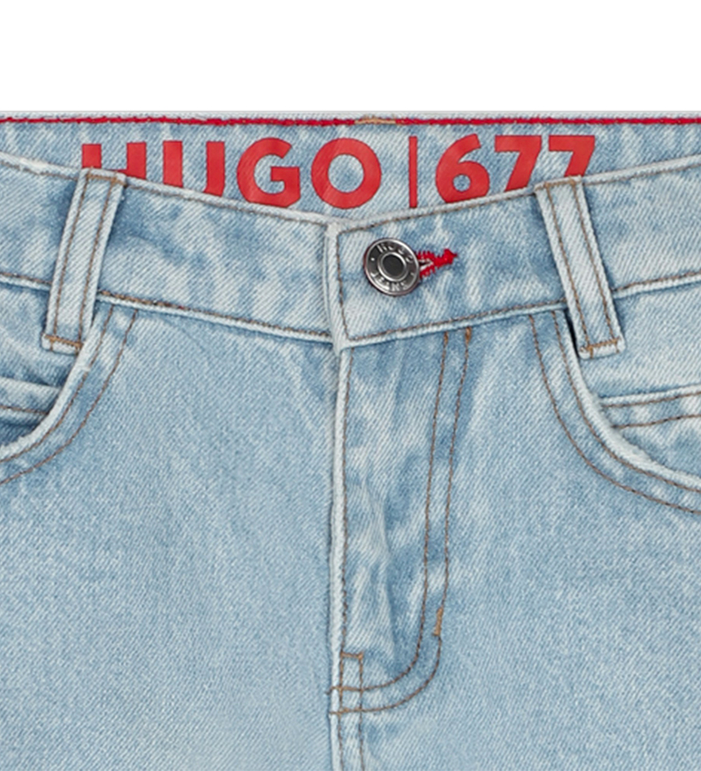 HUGO Jeans - 677 - Regular - Bleekmiddel groeit