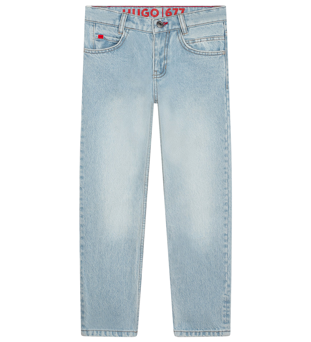 HUGO Jeans - 677 - Regular - Bleekmiddel groeit