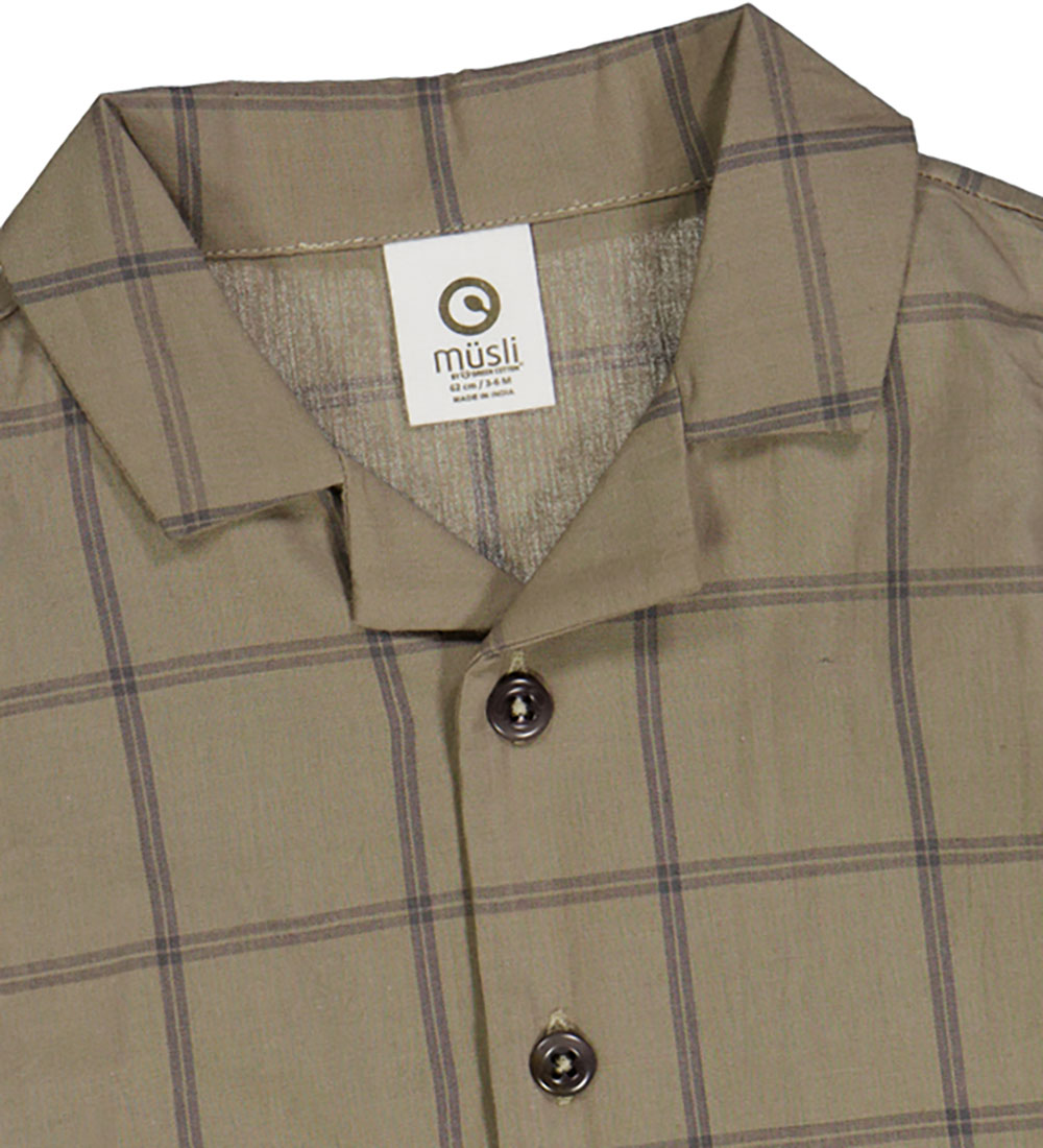 Müsli Shirt - Check - Cashew