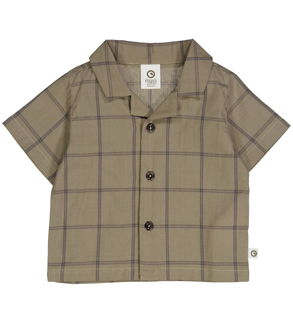 Müsli Shirt - Check - Cashew