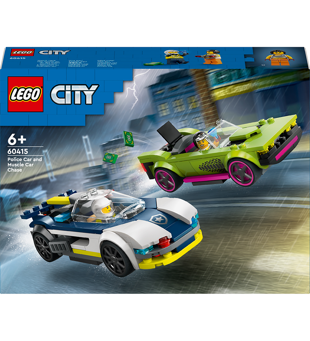 LEGO City Police Car and Muscle Car Chase 60415 213 Parts