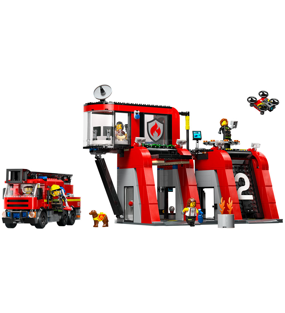 LEGO® City - La caserne et le camion de pompiers 60414 - 843 Par