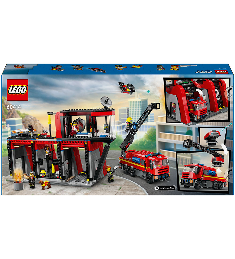 LEGO® City - La caserne et le camion de pompiers 60414 - 843 Par