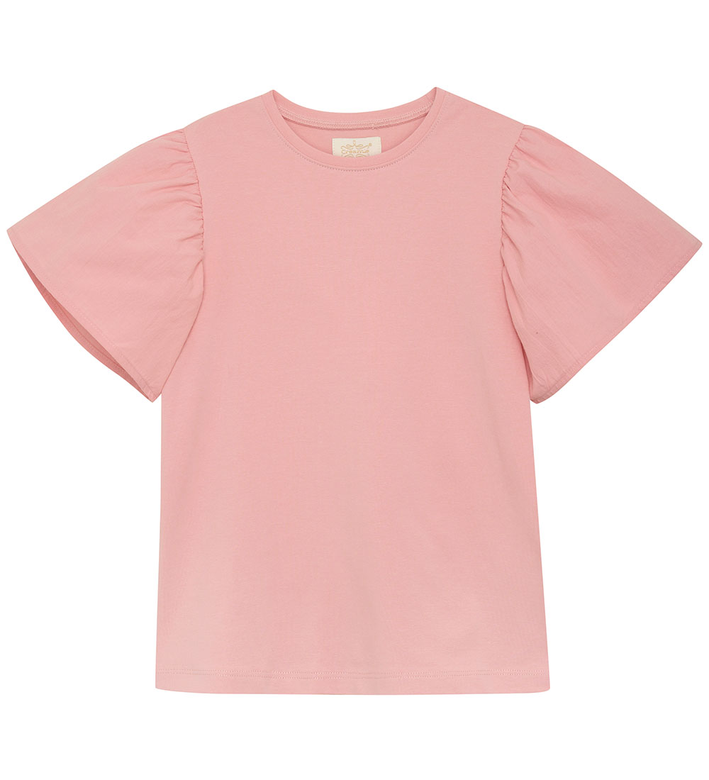 Creamie T-skjorte - Vevd - Brude Rose