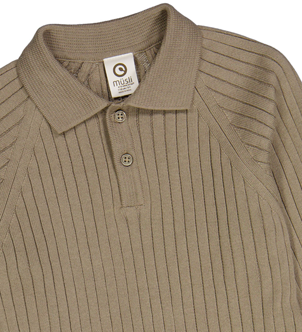 Müsli Blouse - Knitted Rib - Cashew