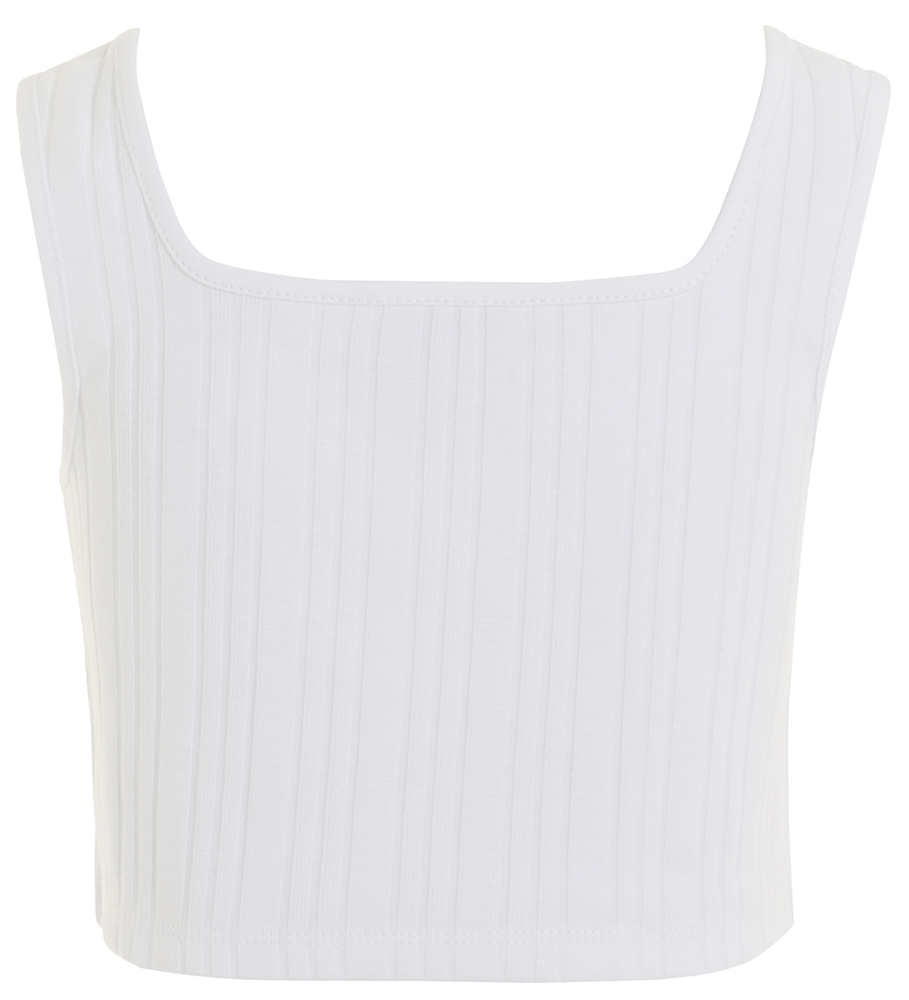 Tommy Hilfiger Top - Monotype Rib - White