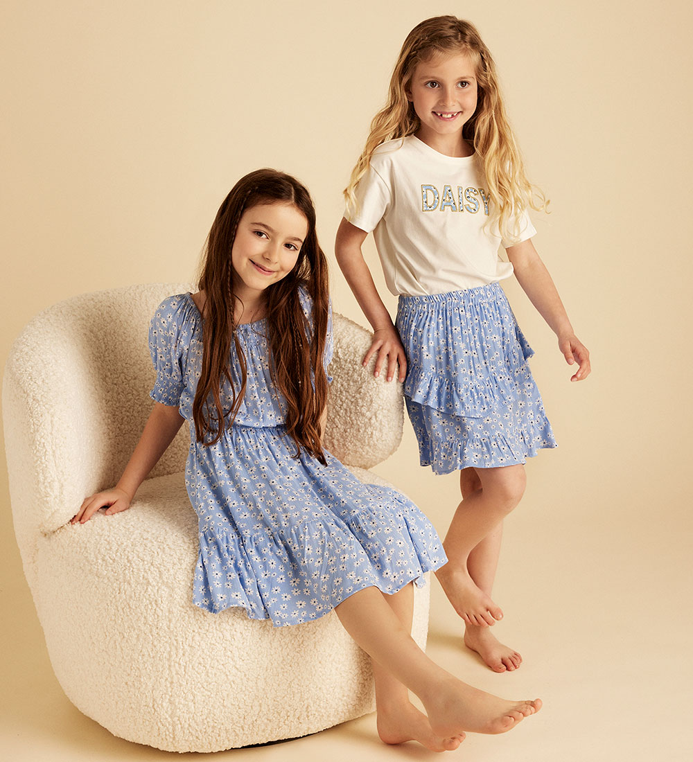 Creamie Skirt - Flower - Bel Air Blue