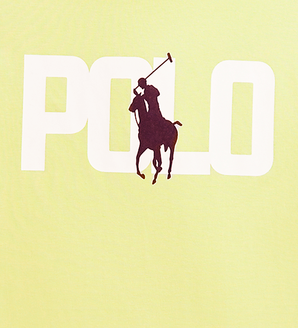Polo Ralph Lauren Stuttermabolur - Oasis Yellow M. Lógó