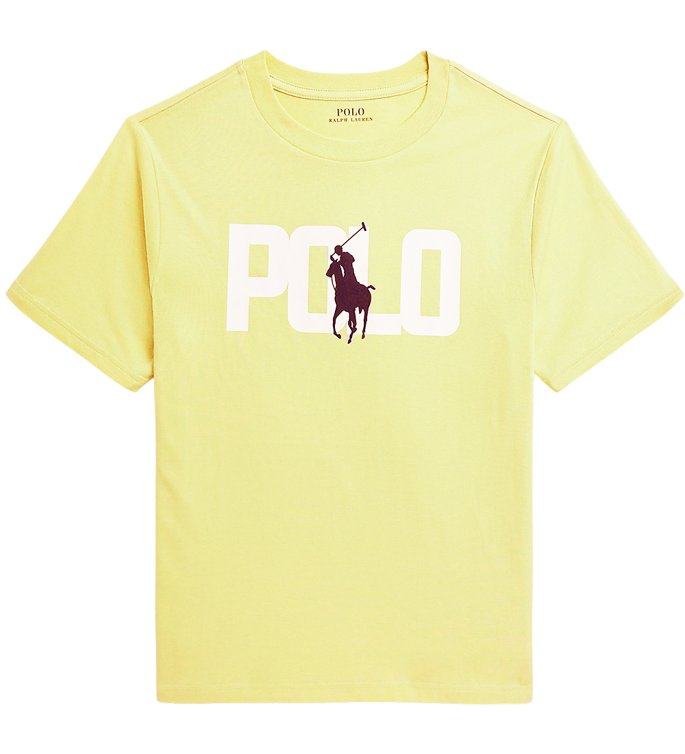 Polo Ralph Lauren Stuttermabolur - Oasis Yellow M. Lógó